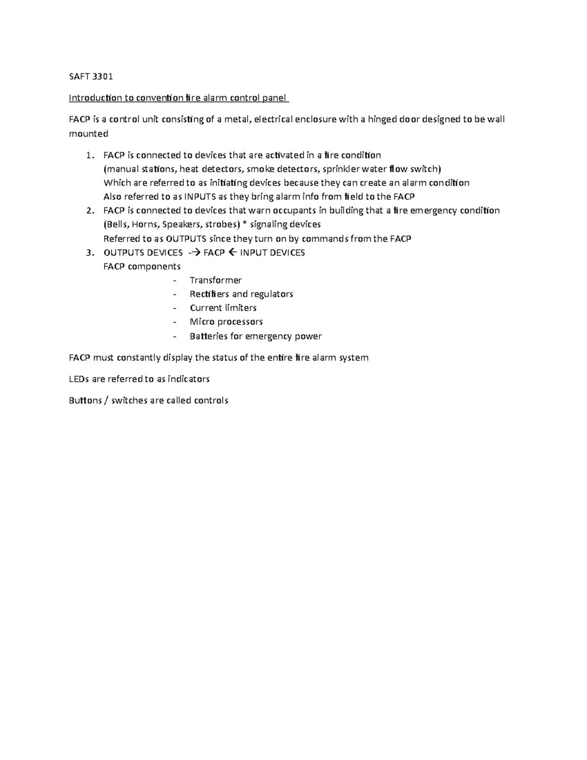 SAFT 3301 2nd Semester notes - SAFT 3301 Introduction to convention ...