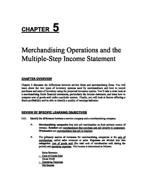 Study Guide Chap6 7th - CHAPTER 6 Reporting and Analyzing Inventory ...