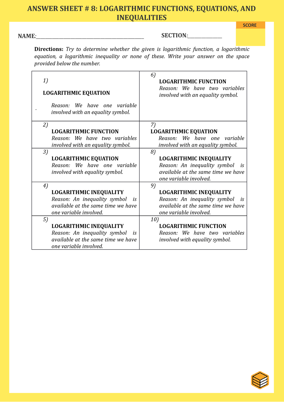 answer-sheet-8-logarithmic-equation-function-and-inequalities