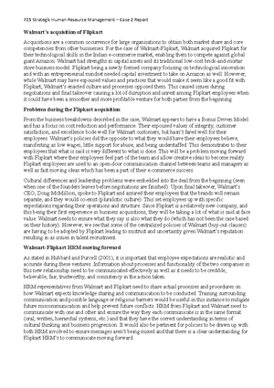 Assignment 1 - case 1 report - 705 Strategic Human Resource Management ...