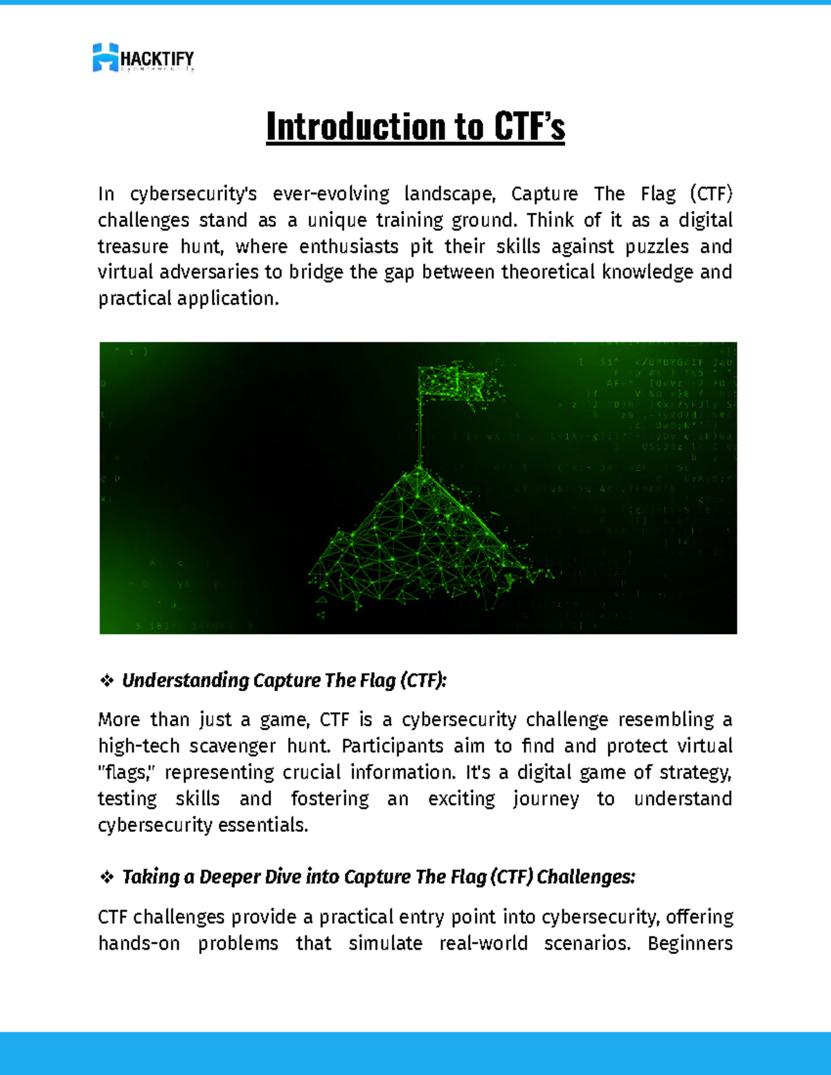 Introduction to CTF’s - Intro to CTF - Introduction to CTF’s In ...