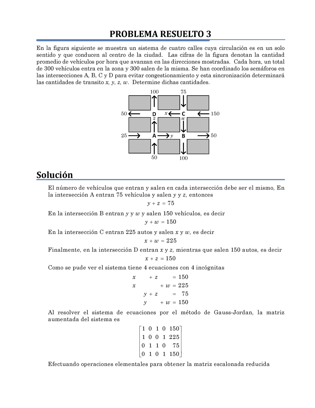 3 Aplicaciones De Sistemas De Ecuaciones - PROBLEMA RESUELTO 3 En La ...