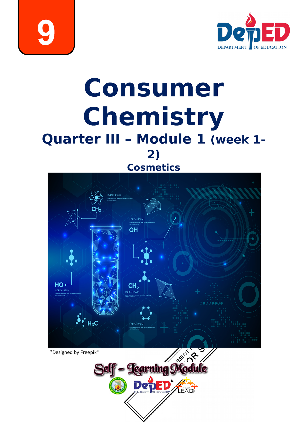 Consumer Chemistry Week 1 2 - "Designed By Freepik" Consumer Chemistry ...