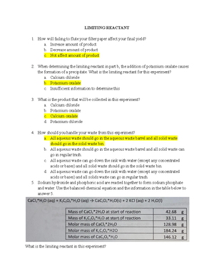 102 Lab Exam 1 - Complete Study Guide For Chem Lab Final Exam (exam 2 ...