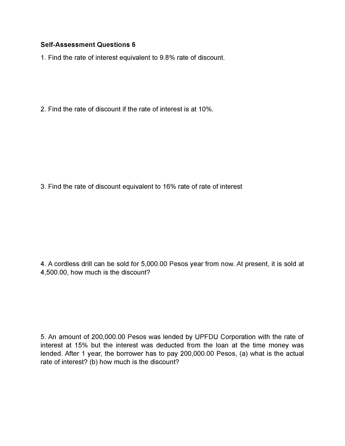 self-assessment-questions-6-find-the-rate-of-discount-if-the-rate-of