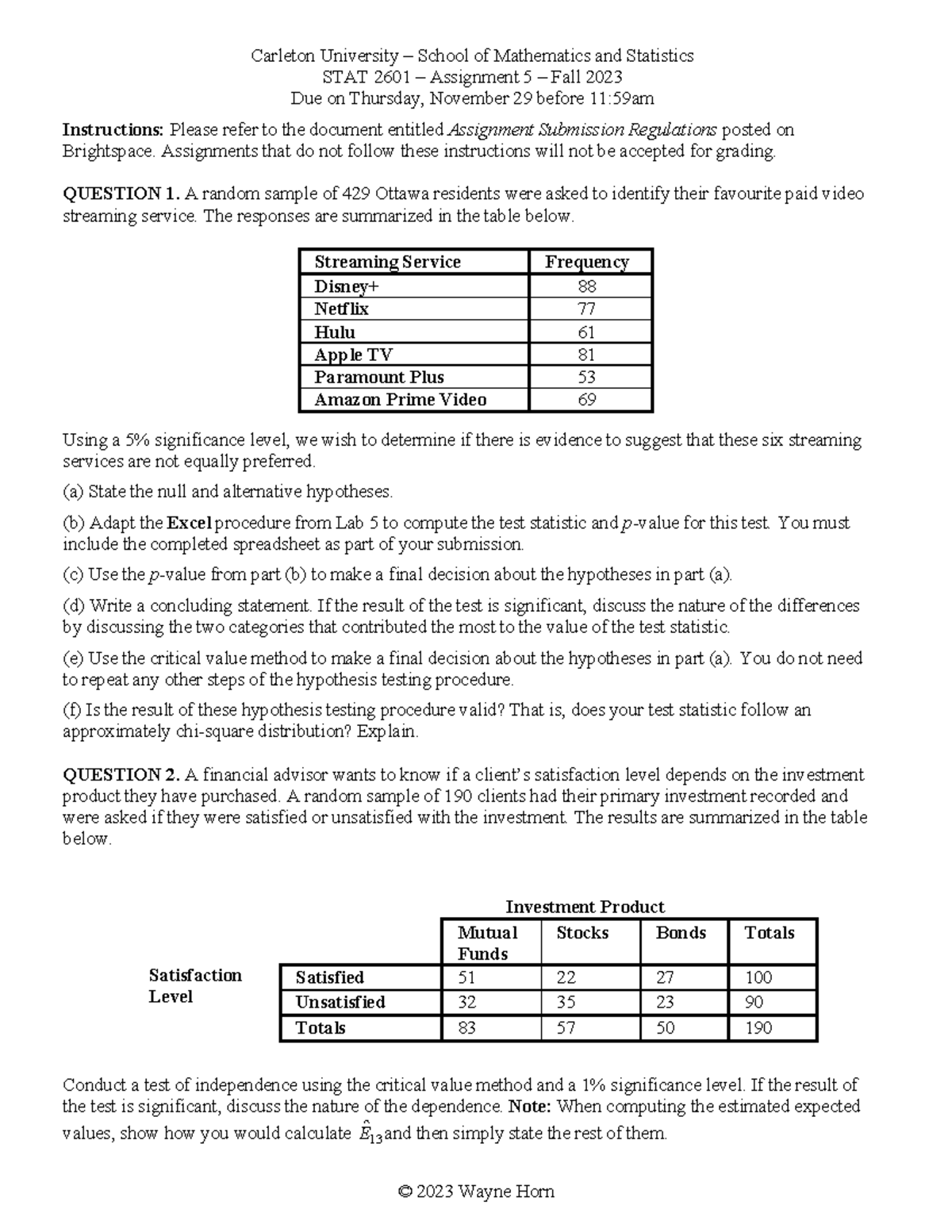 chl2601 assignment 9 2023