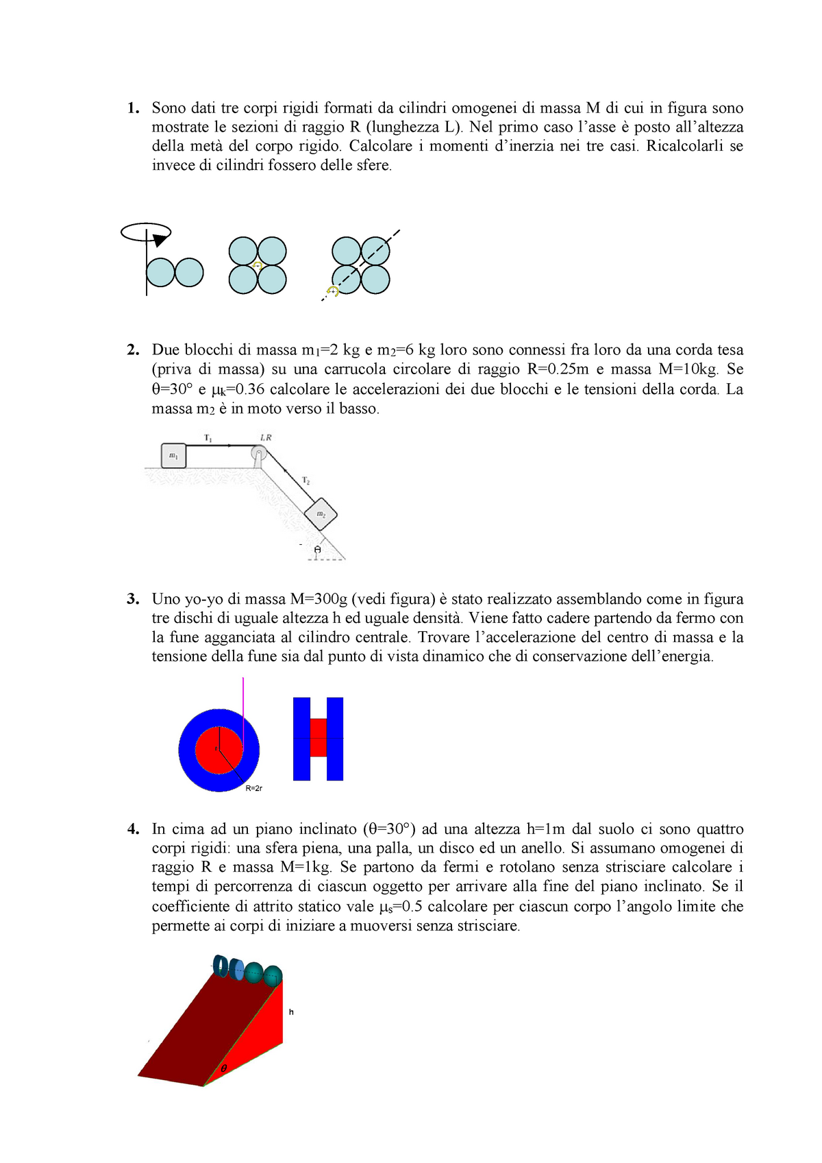 Esercitazione 6 Fisica 1 Aa 20152016 Domande 1000976