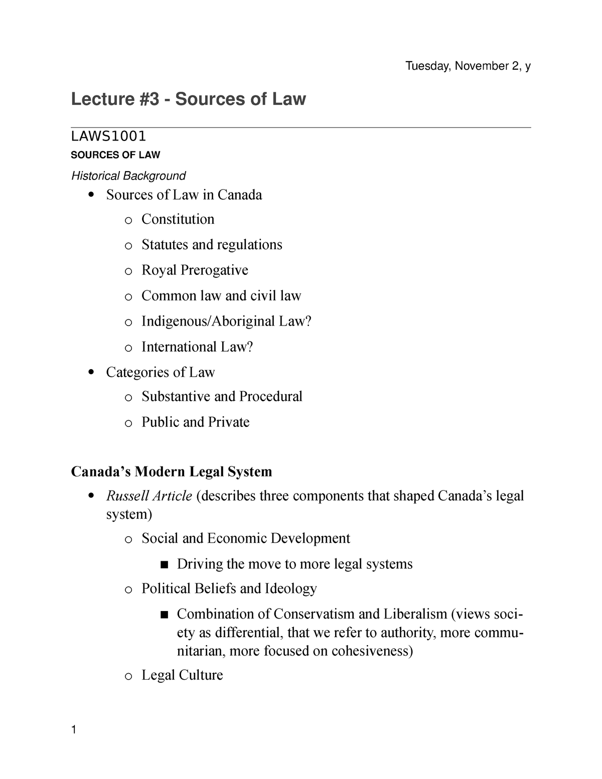 lec-3-sources-of-law-lecture-notes-3-lecture-3-sources-of-law-laws-sources-of-law-studocu