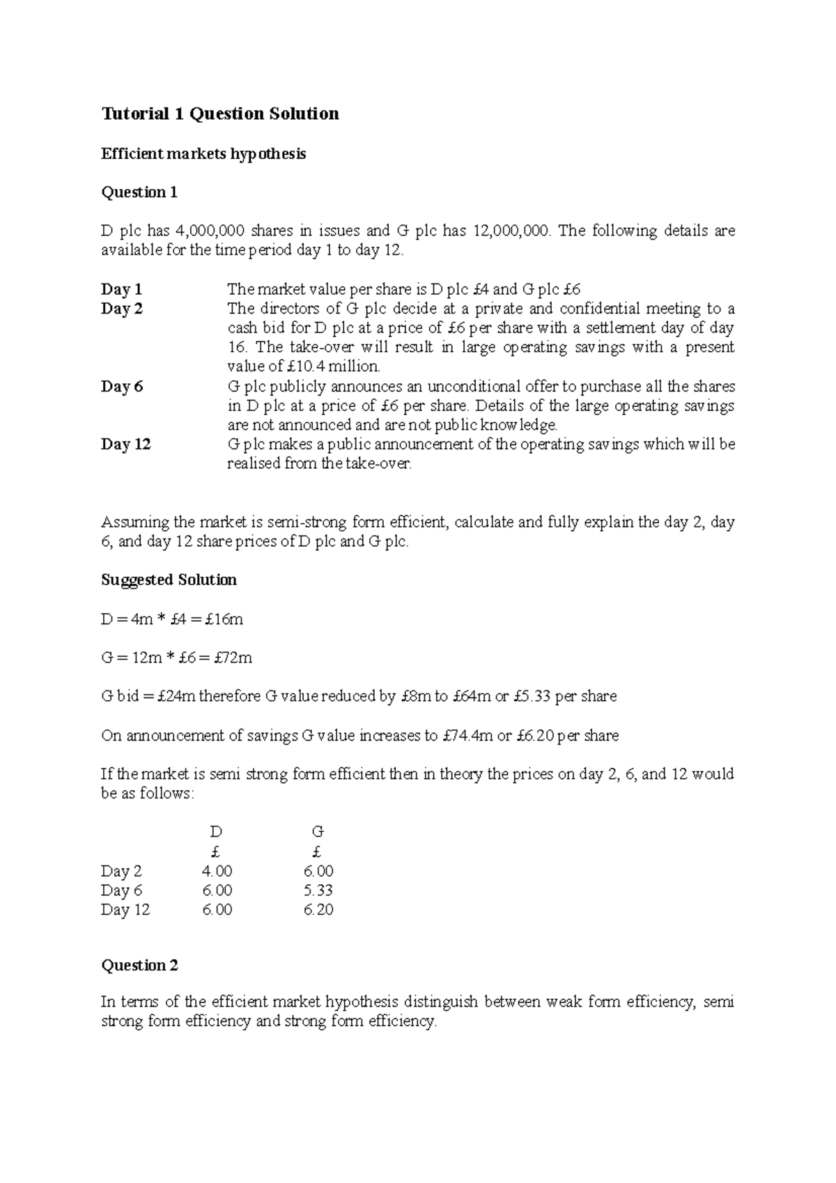 Tutorial+1+Question+Solution - Tutorial 1 Question Solution Efficient ...