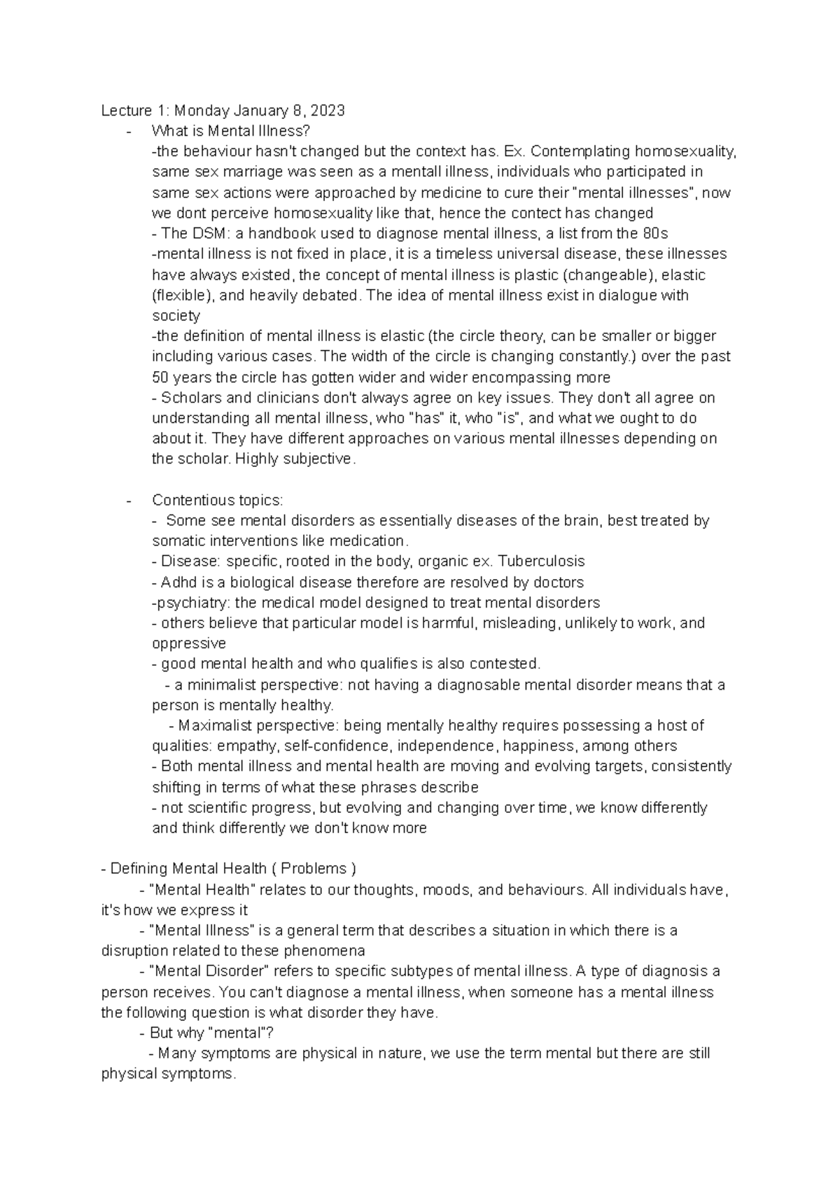 H Lthage 1CC3- Class notes - Lecture 1: Monday January 8, 2023 - What ...