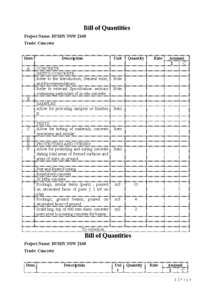 Building Measurement lecture notes - Role of a quantity surveyor ...
