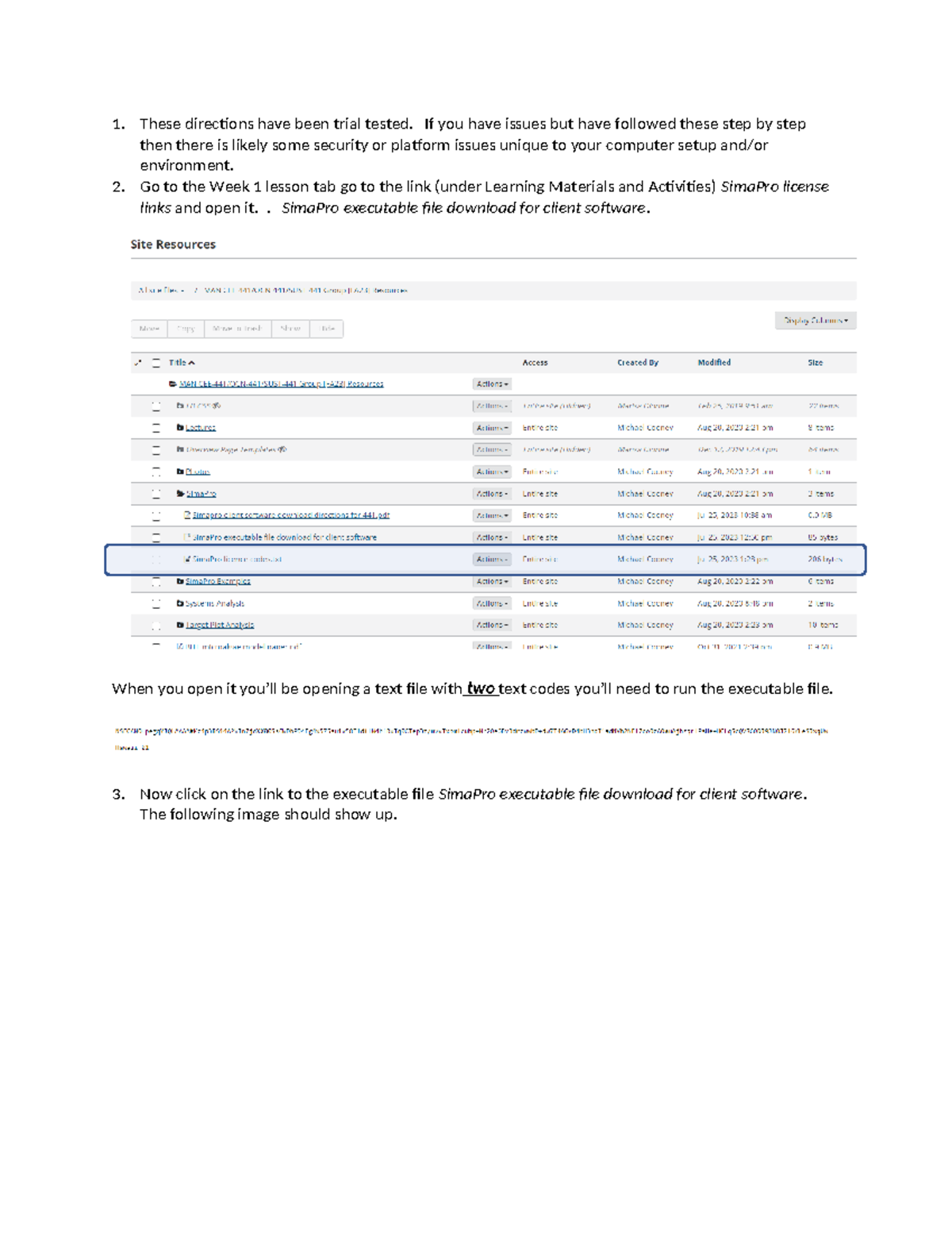 Downloading+Sima Pro+Client+Software - These directions have been trial ...