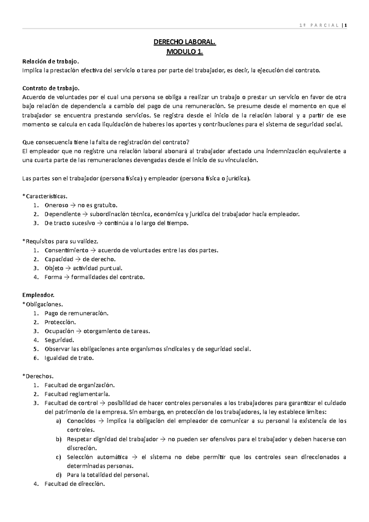 Derecho Laboral - DERECHO LABORAL. MODULO 1. Relación De Trabajo ...