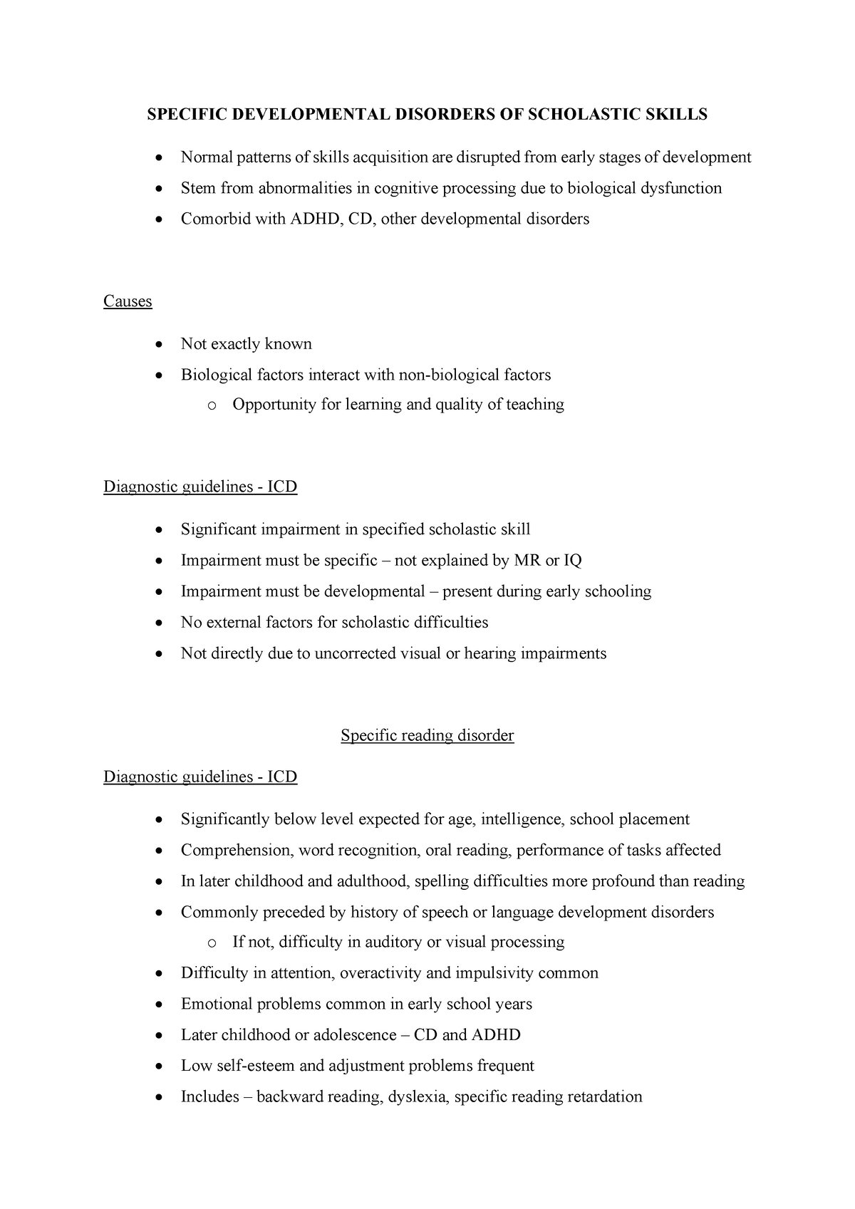 What Is Developmental Disorder Of Scholastic Skills