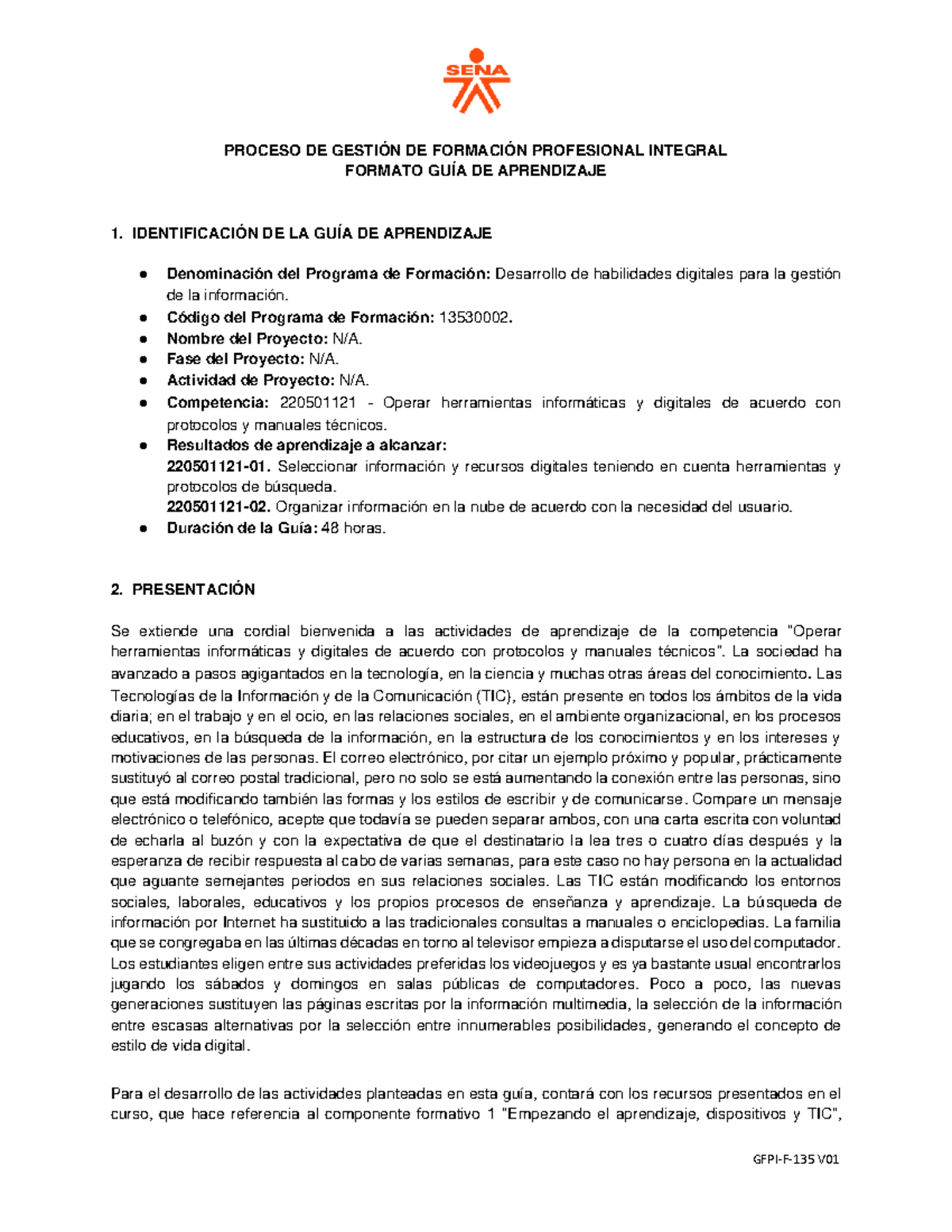 Guia De Aprendizaje 1 - PROCESO DE GESTIÓN DE FORMACIÓN PROFESIONAL ...