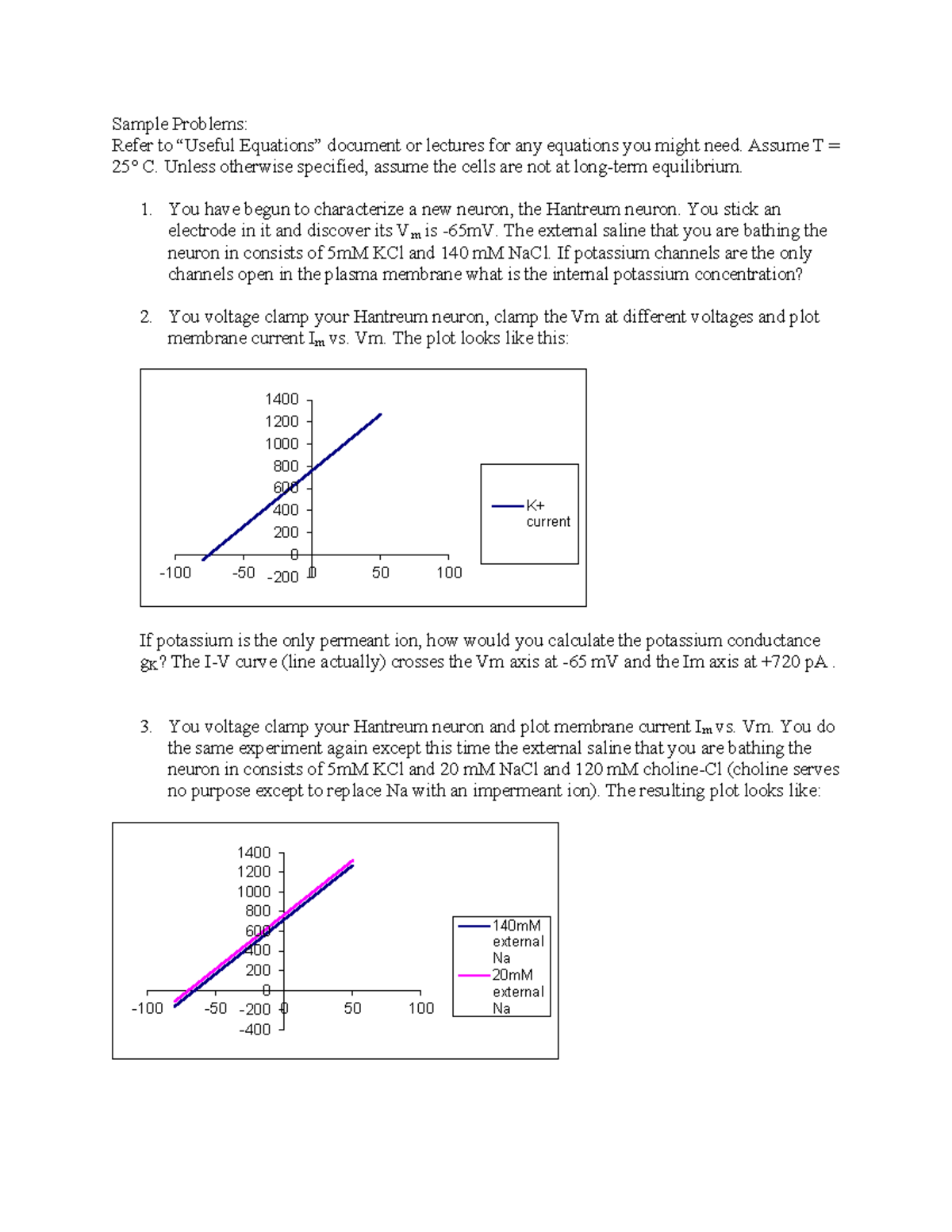 Sample Problems Module 1 of 2 - Sample Problems: Refer to “Useful ...