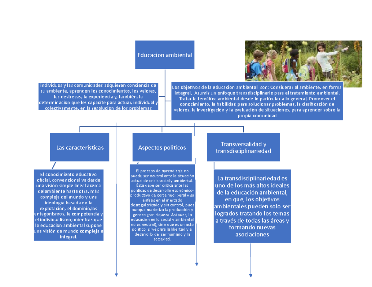 Mapa conceptual - Educacion ambiental Las caracteristicas El conocimiento  educativo oficial, - Studocu