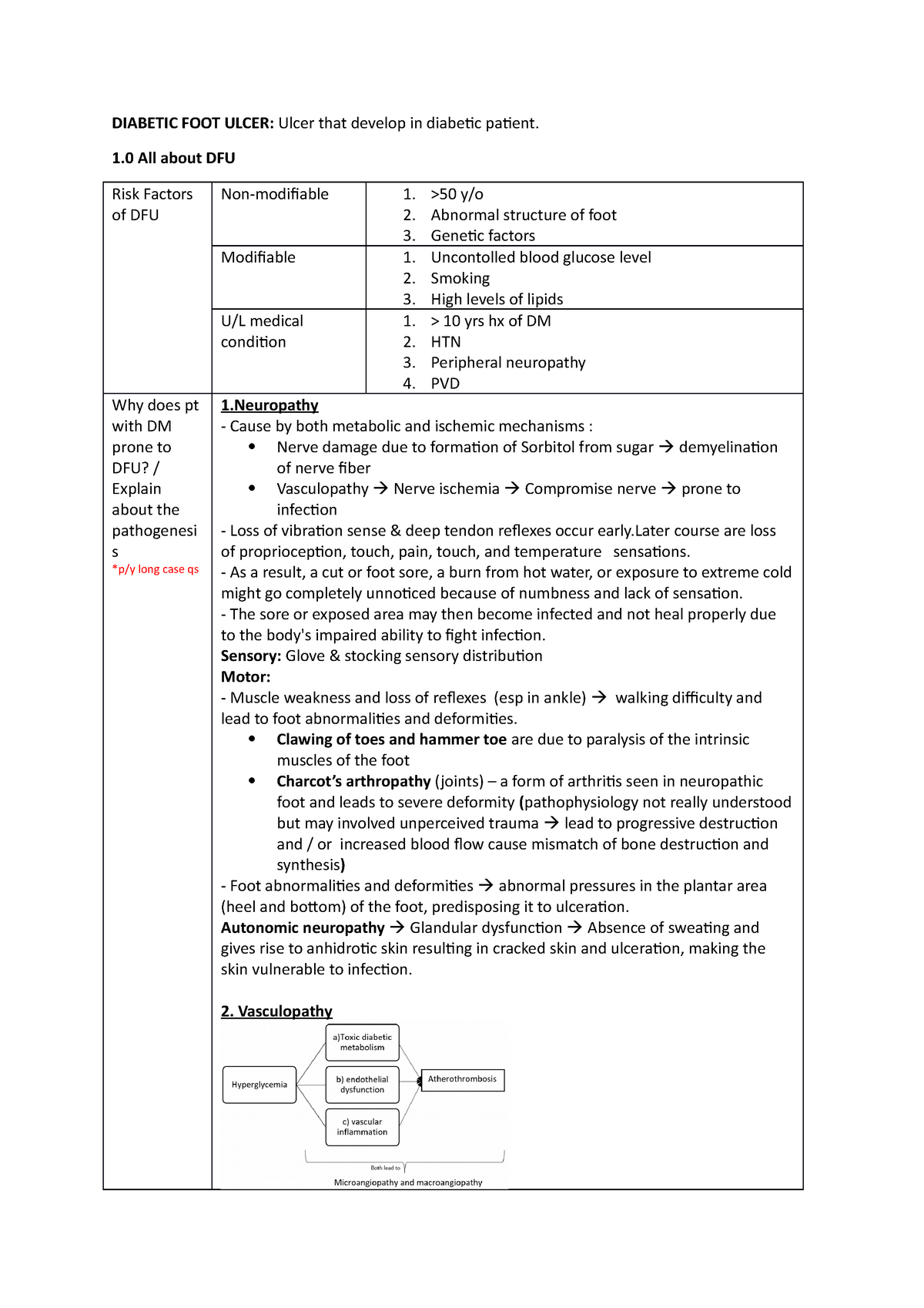 diabetic foot ulcer case study nursing