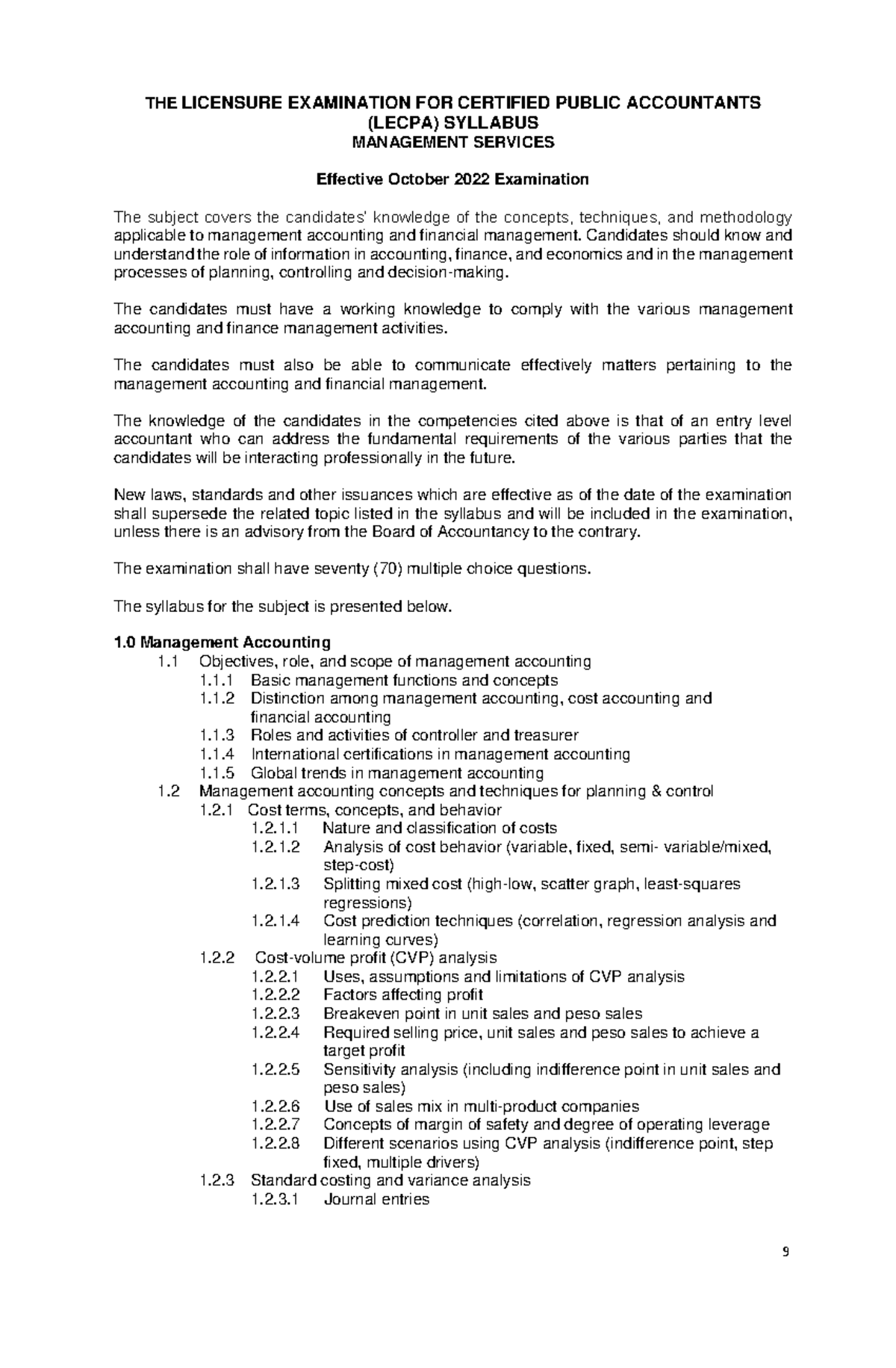 MS 2022-30 Annexes Syllabi Effective October 2022 - Copy - THE ...