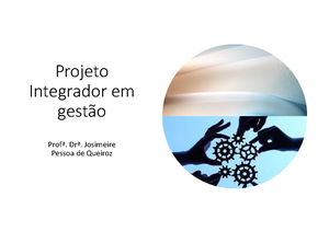 Projeto Integrador Em Gestão - UNISA – UNIVERSIDADE DE SANTO AMARO ...