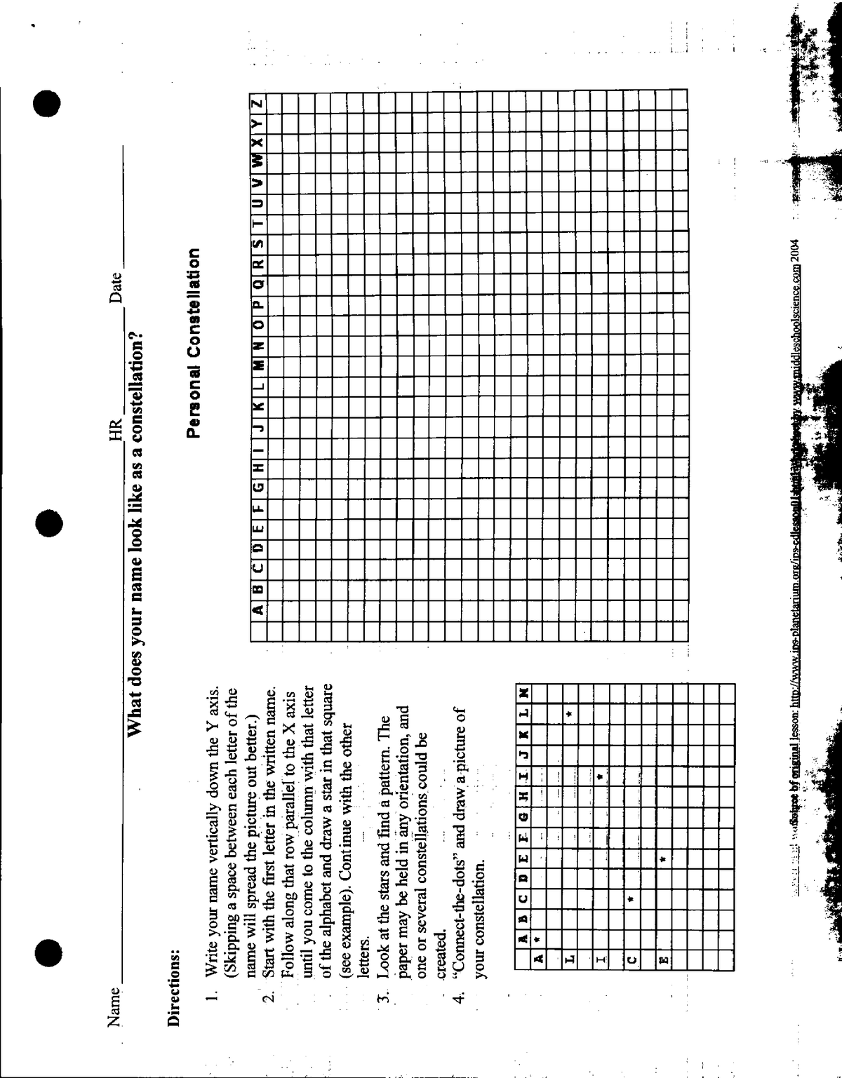 Constellations - worksheet - ESC 6206 - Studocu