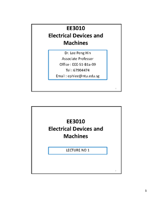 Tutorial 9 Solution - EE3010 - Studocu