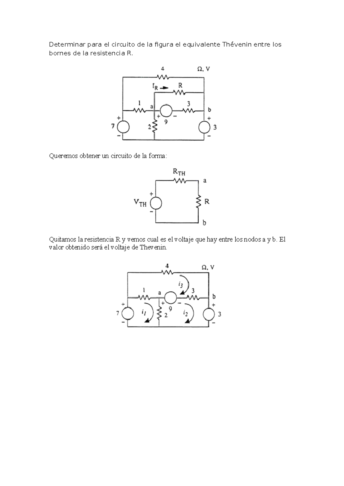 Ilide - ejercicios resueltos - Determinar para el circuito de la figura ...