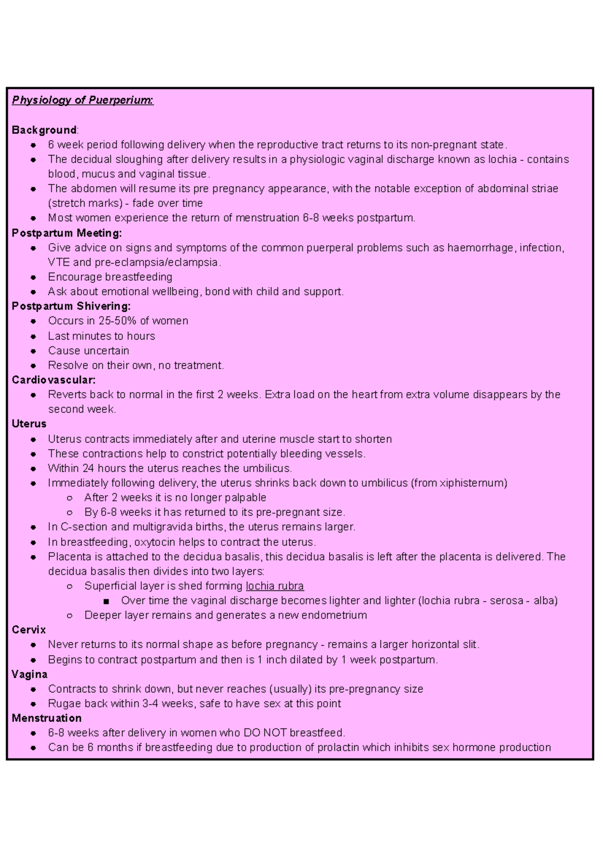 normal-puerperium-lecture-notes-year-4-obstetrics-physiology-of