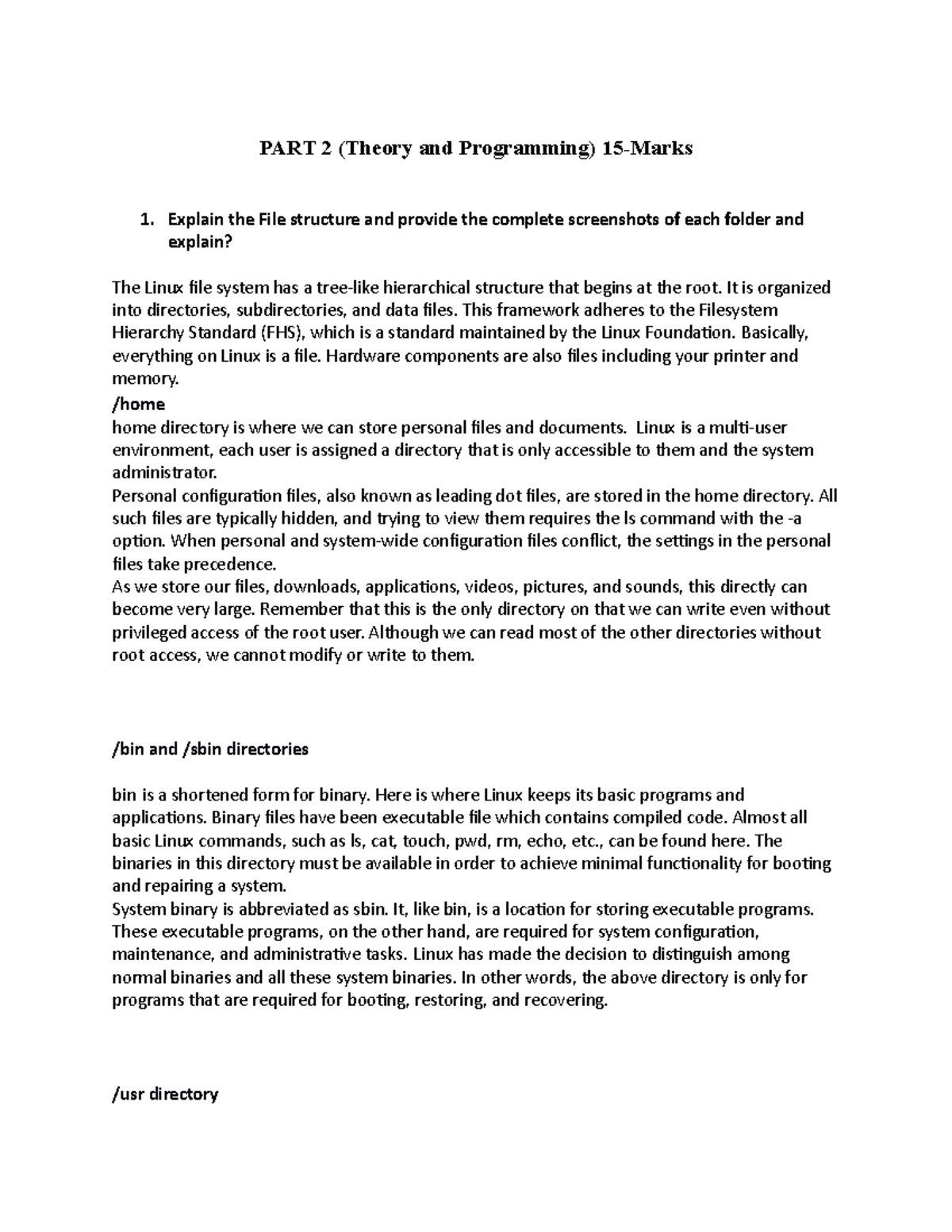 Embedded Systems Assignment - PART 2 (Theory And Programming) 15-Marks ...