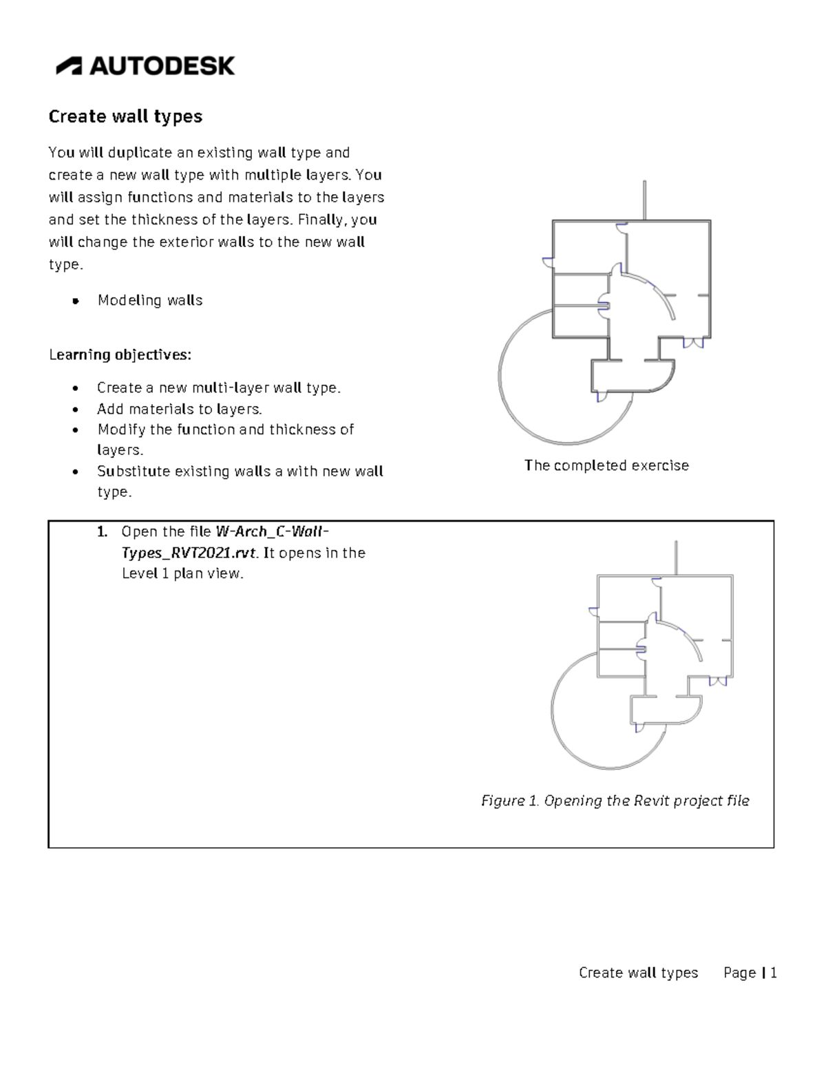 22010 8 SBS M2 01 Wall Types Create wall types Page 1 Create wall