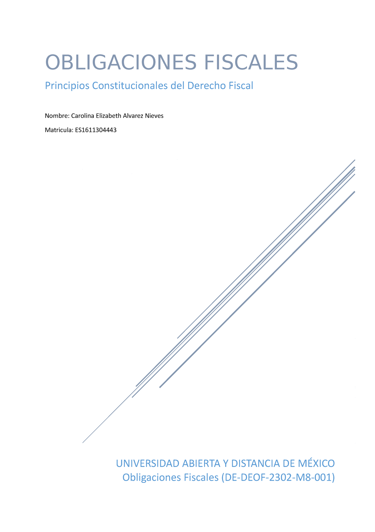 M8 U1 S1 Caan Actividad 1 2 E Integradora Obligaciones Fiscales