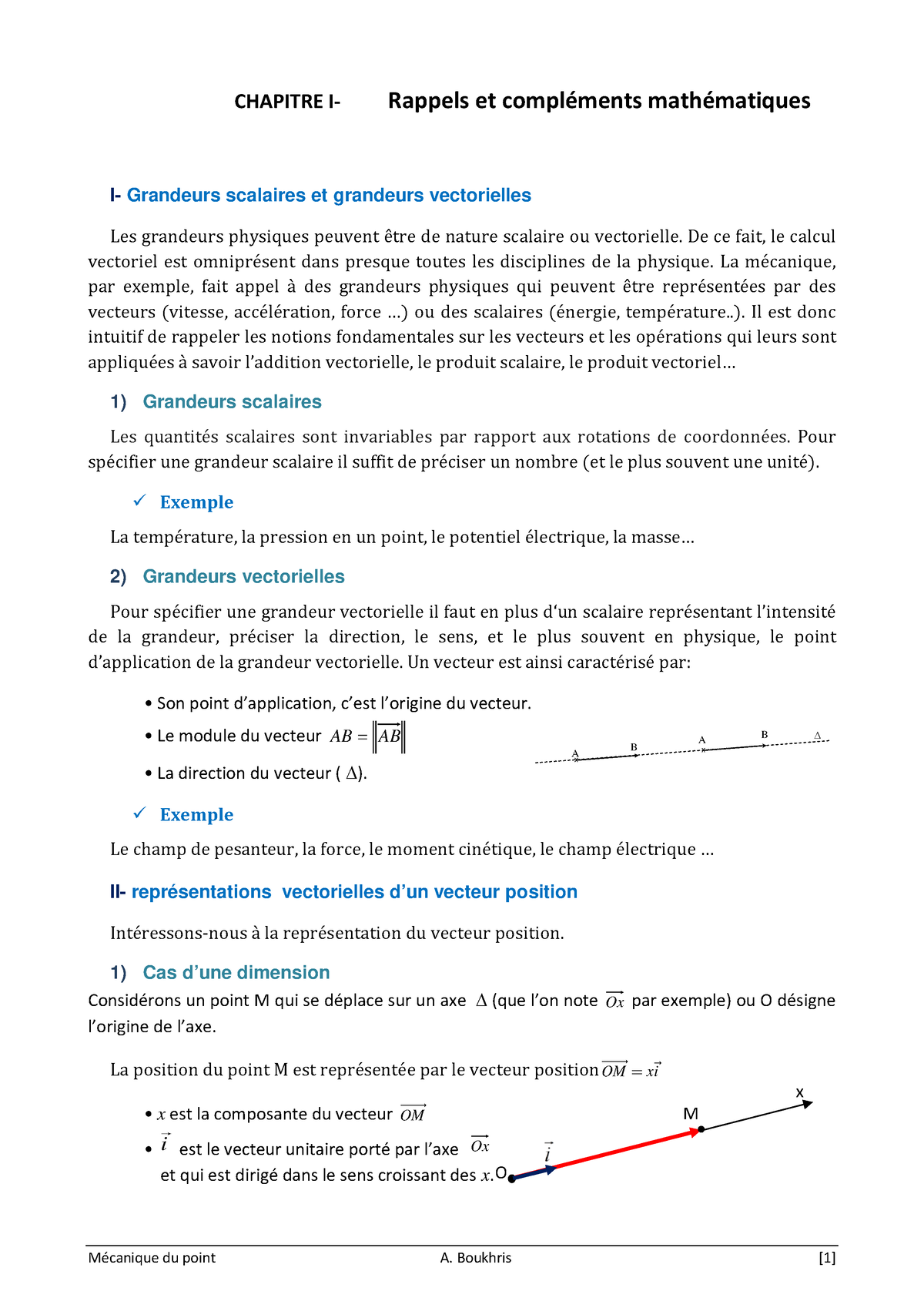 Chapitre I Rappels Et Compléménts Mathématiques - CHAPITRE I- Rappels ...