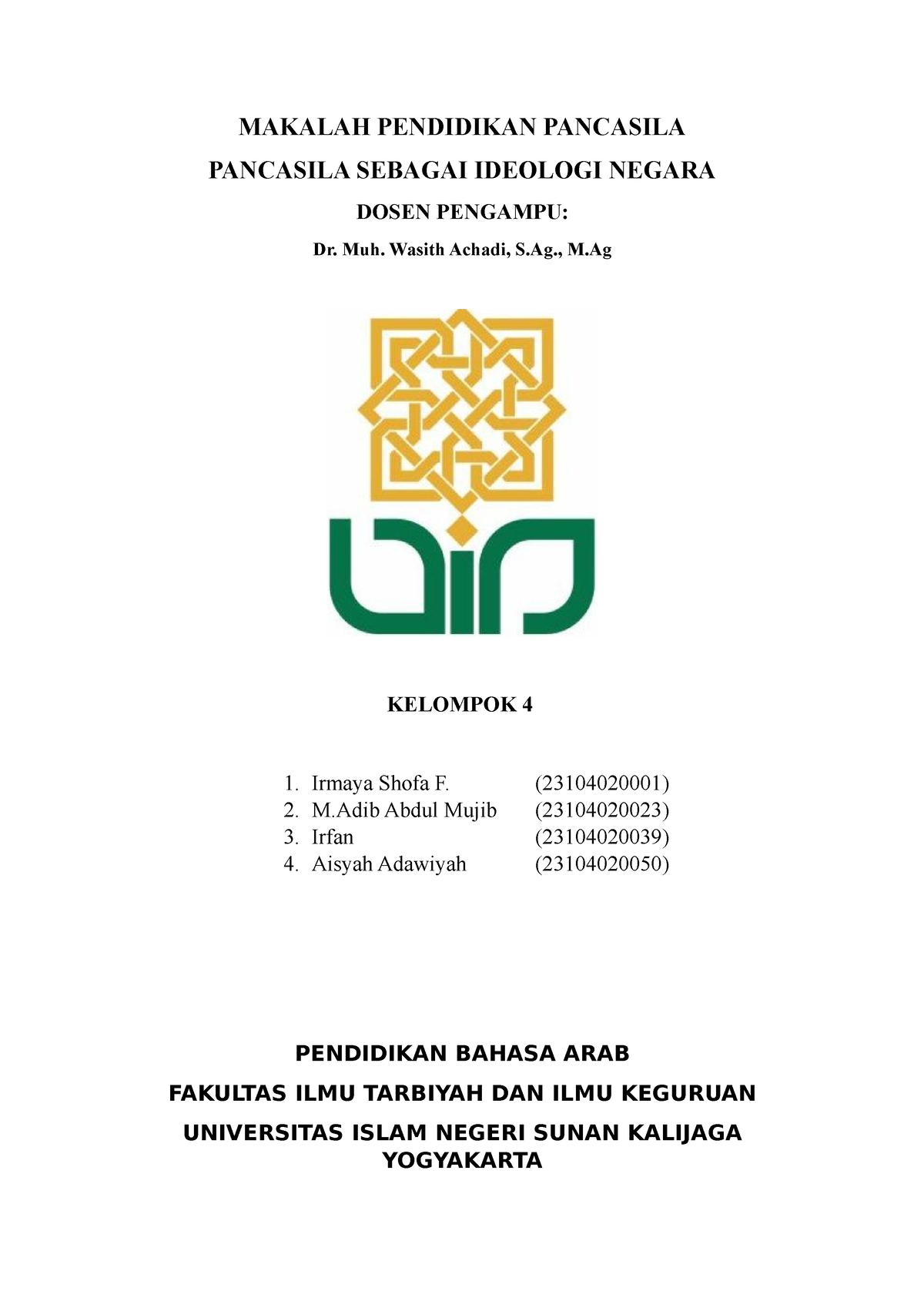 Makalah Pendidikan Pancasila Kel - MAKALAH PENDIDIKAN PANCASILA ...