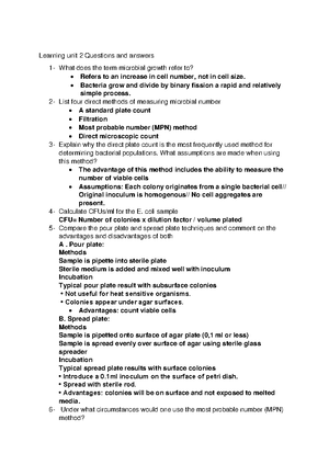 [Solved] Dilution susceptibility test - Microbiology II - Studocu