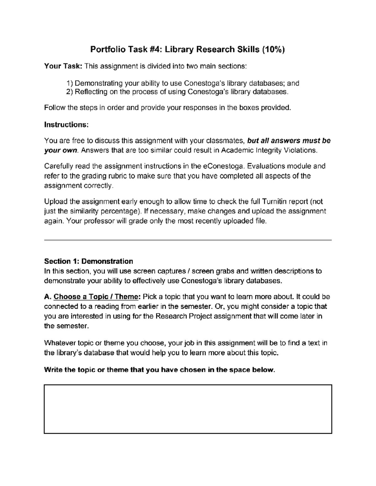 portfolio task 4 library research skills