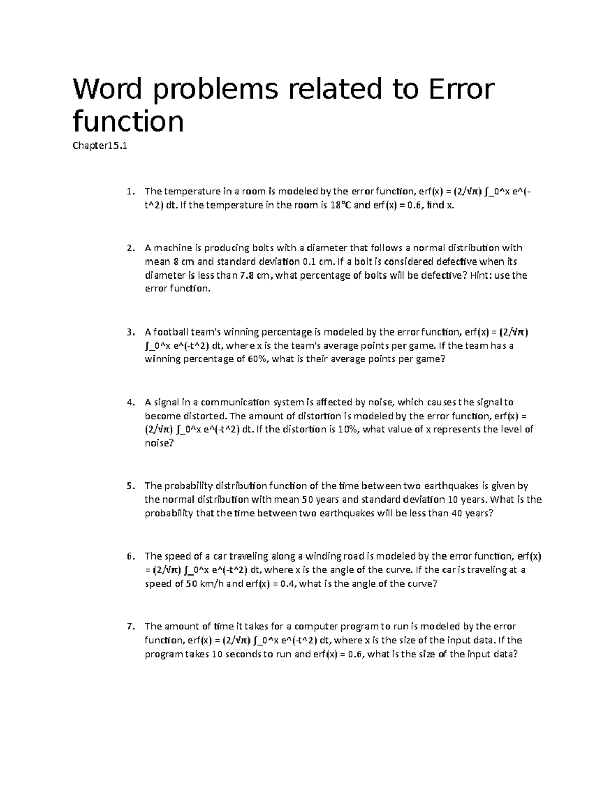 word-problems-related-to-error-function-word-problems-related-to