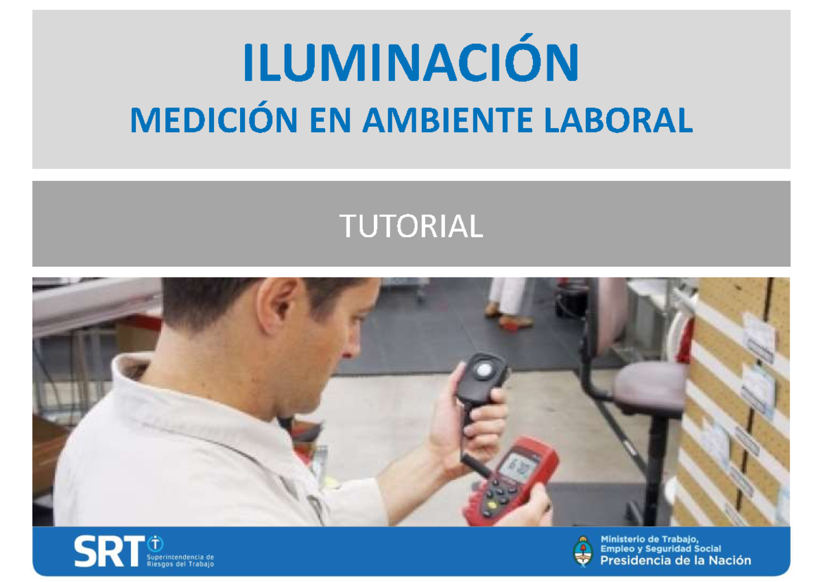 Tutorial Luxometro - CONCEPTOS - ILUMINACIÓN MEDICIÓN EN AMBIENTE