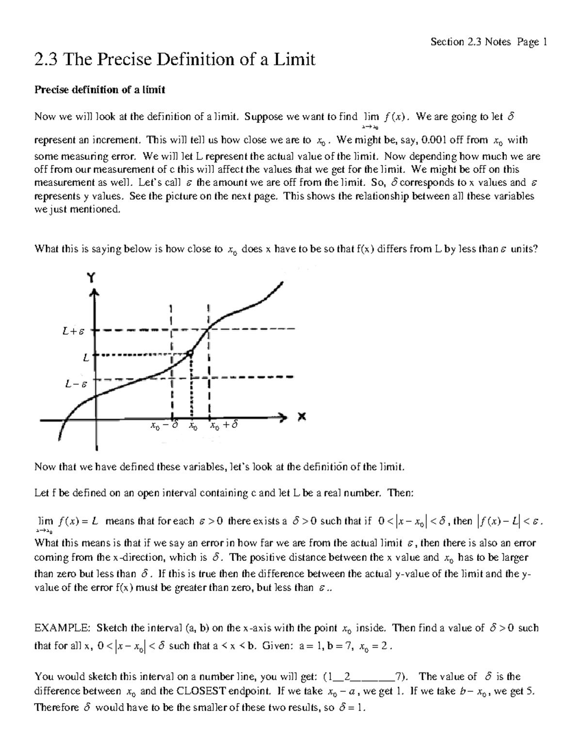 2 3 Notes 181T - very important math 181 lecture materials with example ...