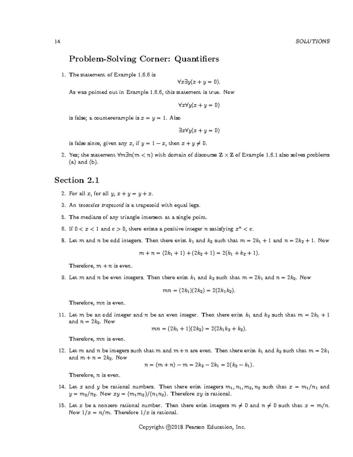 CH02 - Discrete math - Problem-Solving Corner: Quantifiers The ...