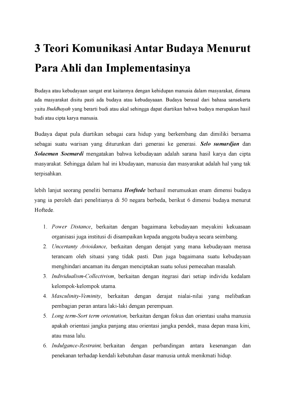 Teori Komunikasi Antar Budaya Menurut Para Ahli Dan Implementasinya ...