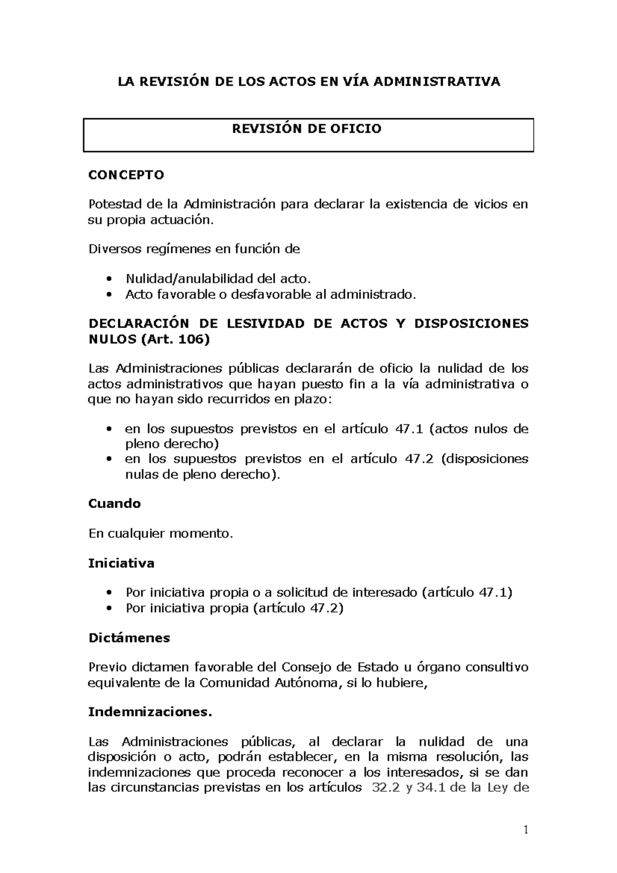 Revisión De Actos En Vía Administrativa 2 La Revisión De Los Actos En Revisión De Actos En Vía Administrativa 2 La Revisión De Los Actos En