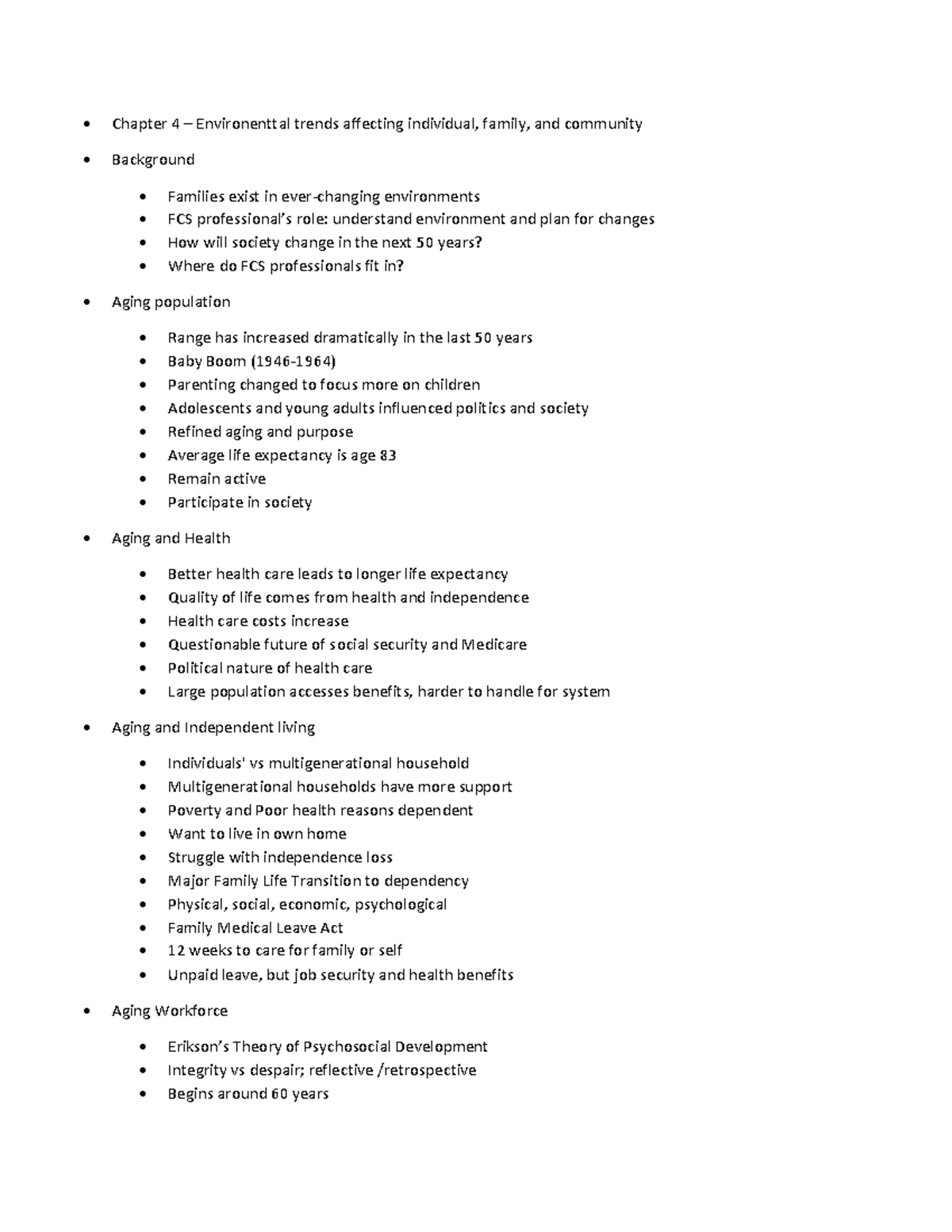 Human Ecology 4 - Chapter 4 – Environenttal trends affecting individual ...