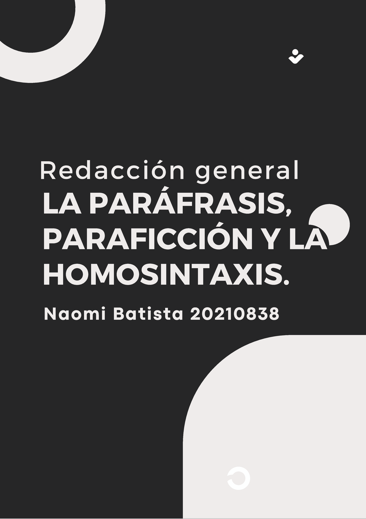 La Par Ã¡frasis, Paraficci Ã³n Y La Homosintaxis - ####### Naomi ...