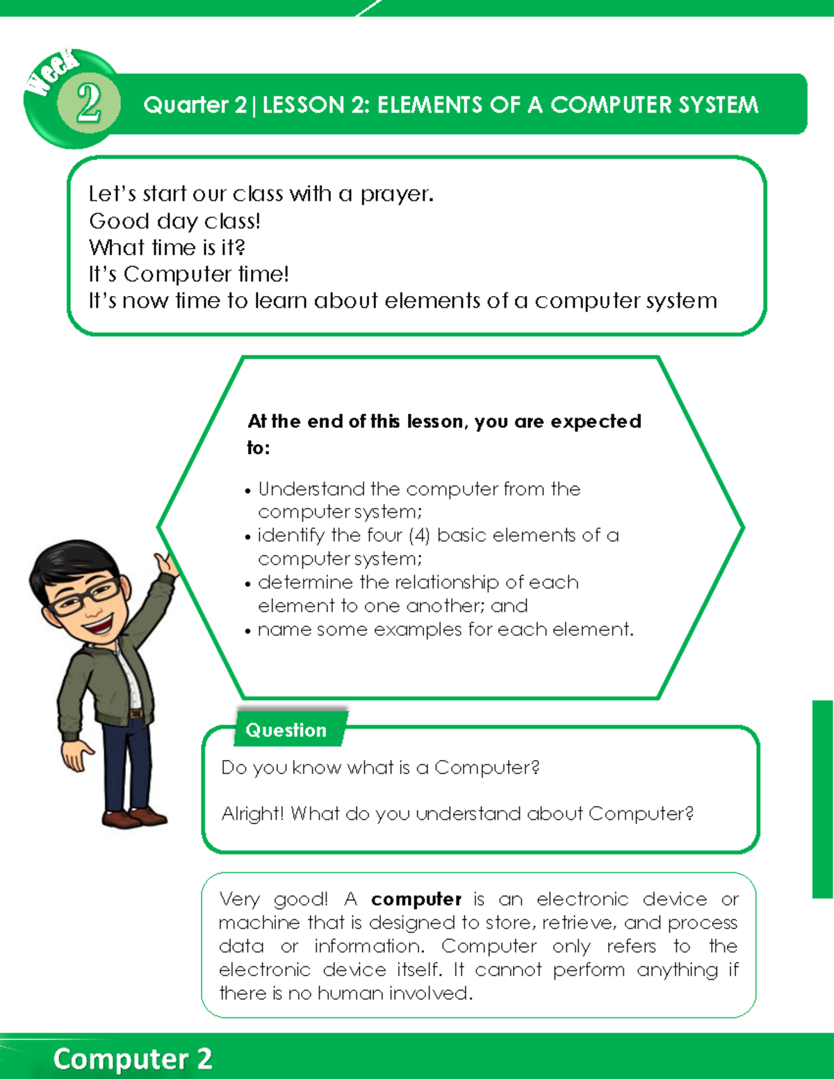 Q2 Computer 2 Week 2 LP - ythth - Quarter 2|LESSON 2: ELEMENTS OF A ...