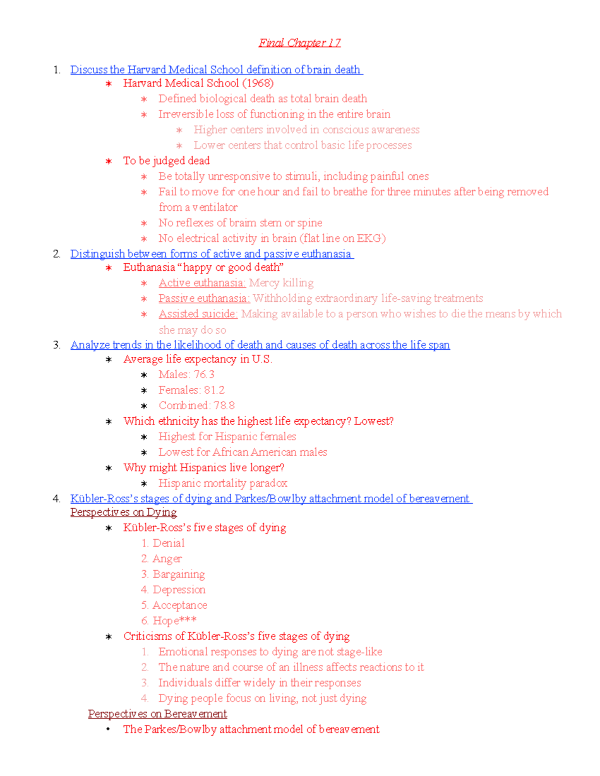 Chapter 17 : Complete lecture, powerpoint, and book notes - Final ...