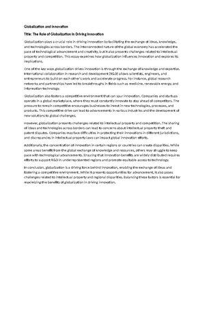 Political Globalization - This phenomenon is marked by the rise of ...