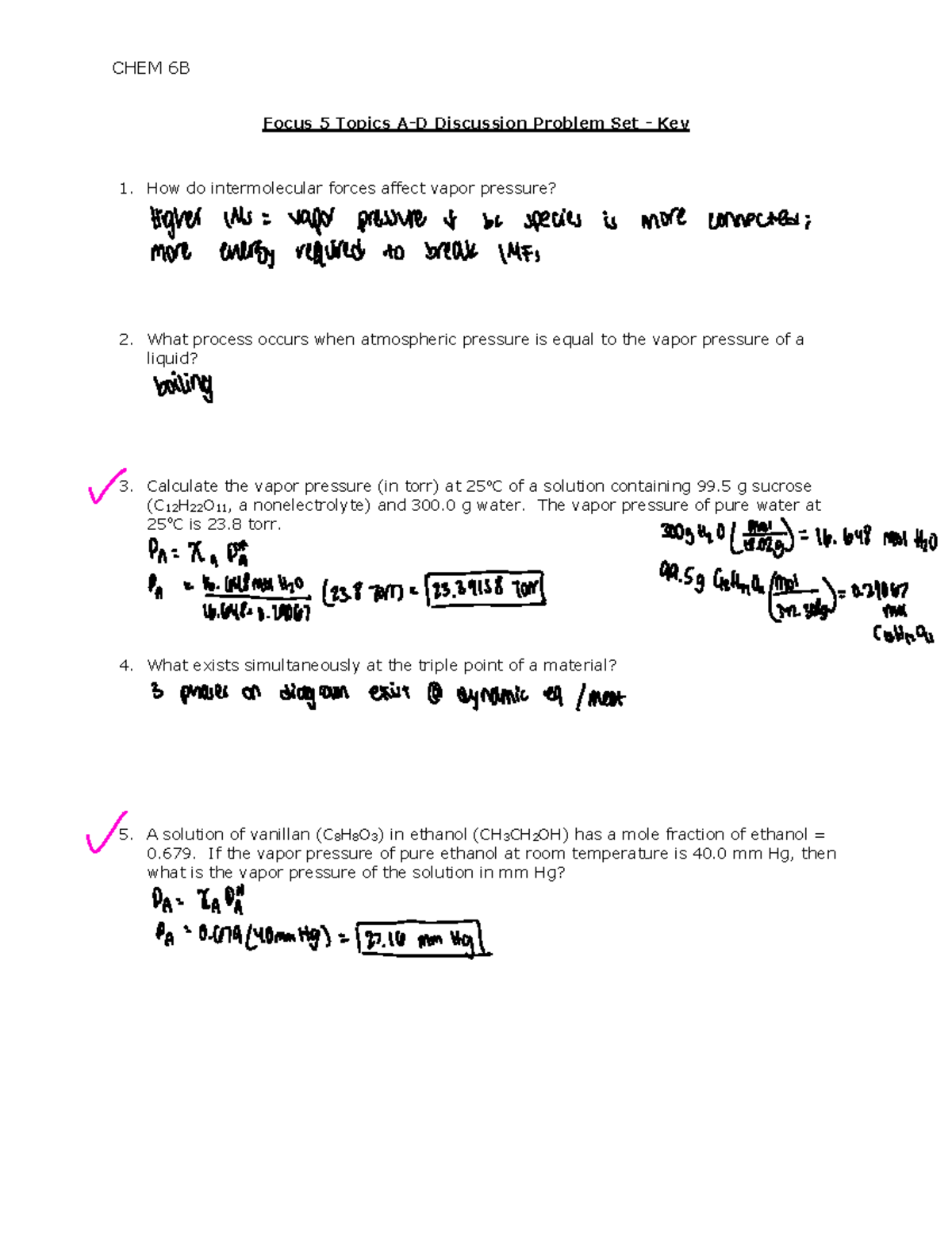 Focus+5 Topics+a-d+discussion+problem+set - Chem 6b Focus 5 Topics A-d 