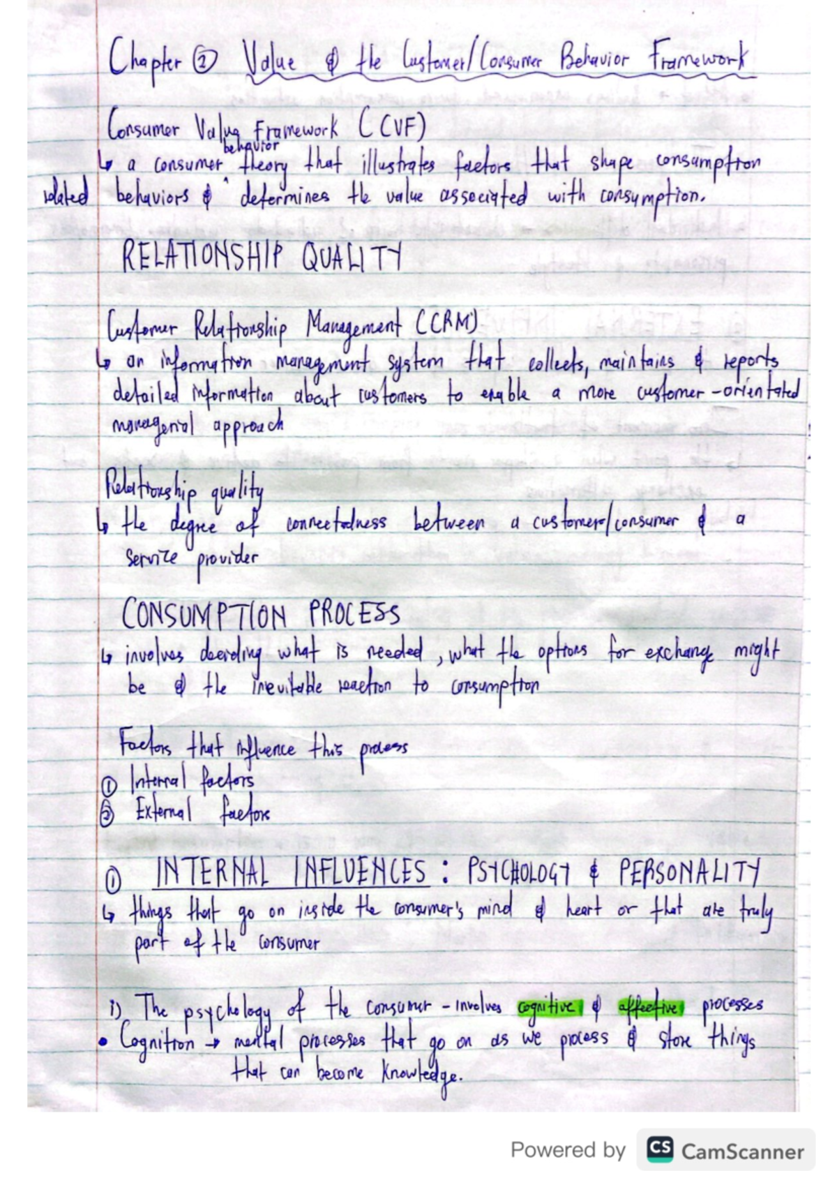 BEM 212 chapter 2 - Summary Consumer behavior - BEM 212 - Studocu