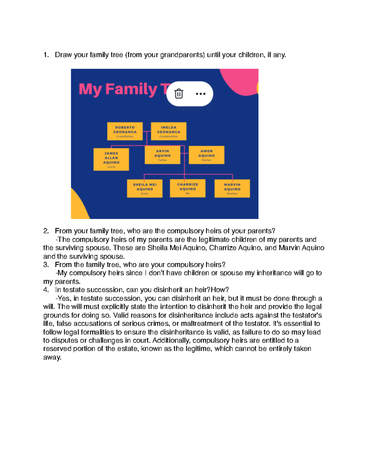 Succession - Wkjsbshsnsjs - Draw your family tree (from your ...