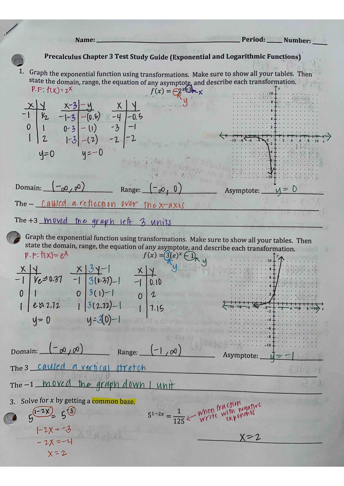 Precalc Chapter 3 Test Study Guide Answers - Studocu